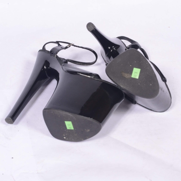 Platform Tall Stripper Hells Ellie Sz 7 - Picture 2 of 2